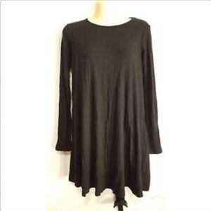 Forever 21 Dress Womens Small Black Long Sleeve Ribbed Mini Tunic NWT Deadstock
